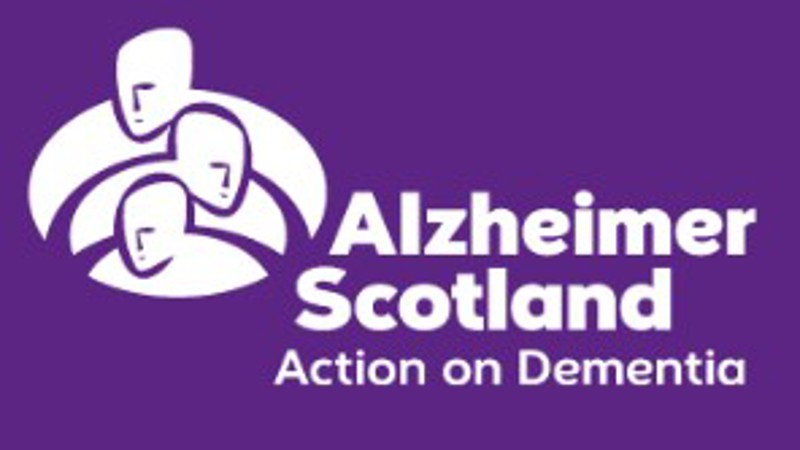 Purple background with white outline of heads